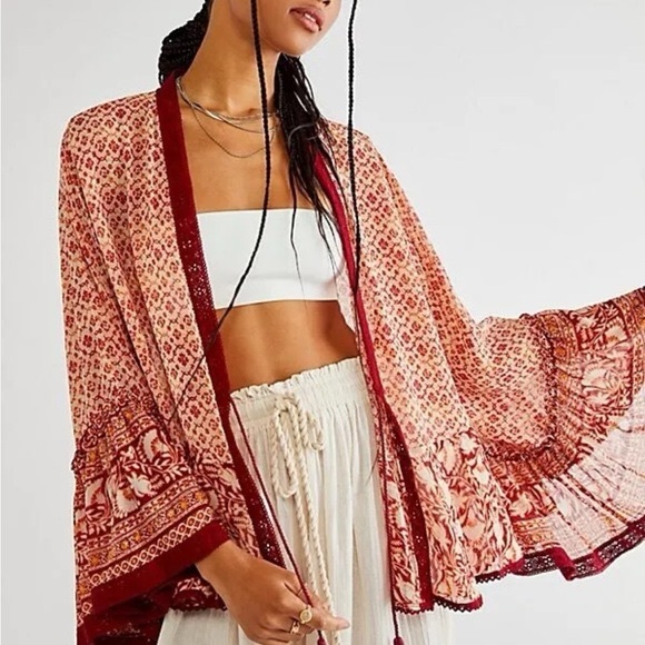 Free People Other - Free People Lola Kimono - Boho, Coastal, Layers, Phoebe, Cottagecore, Trendy